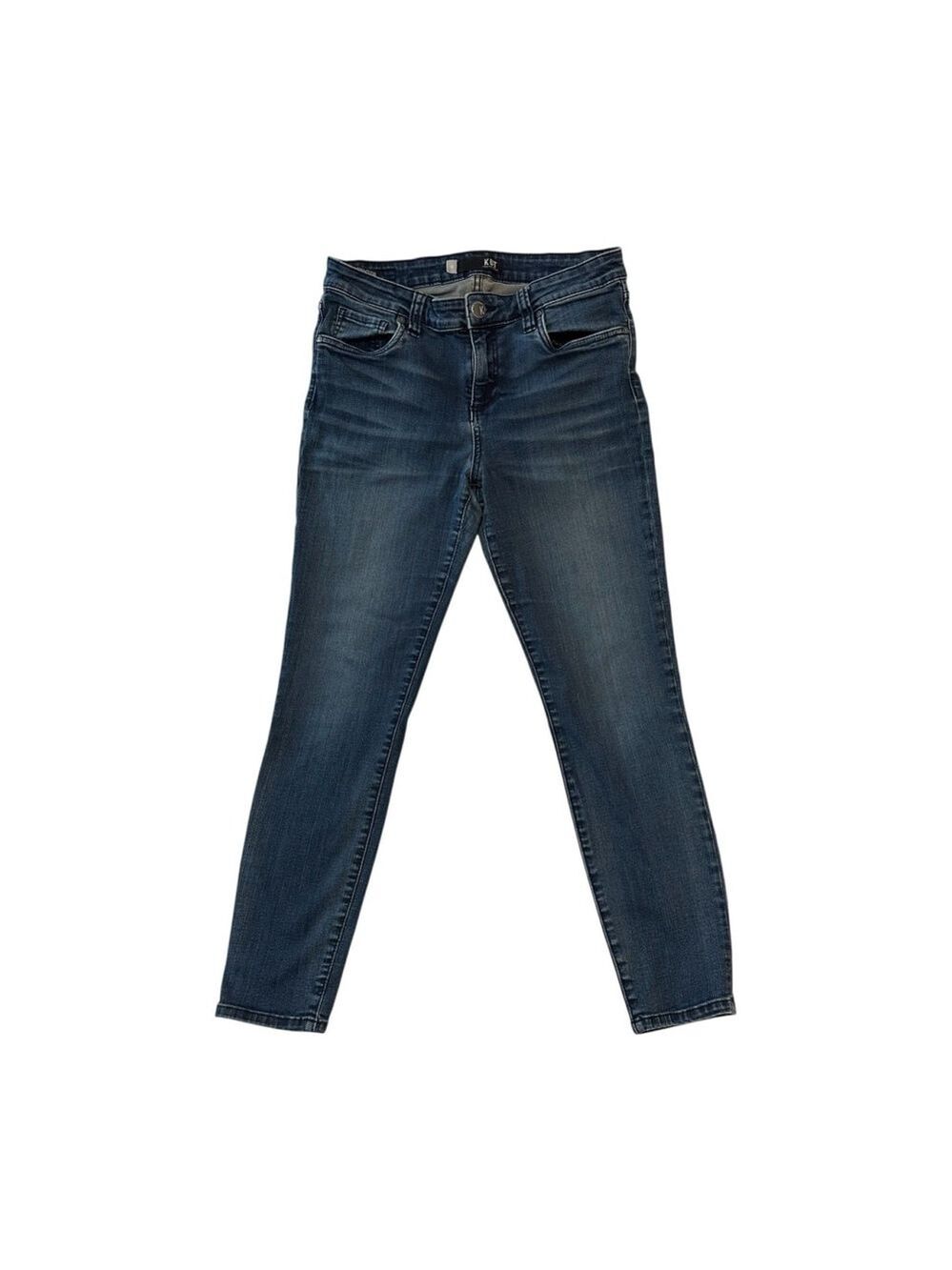 Kut From The Kloth Distressed Jeans Womens 10 Blue Connie Ankle Skinny Mid-Rise